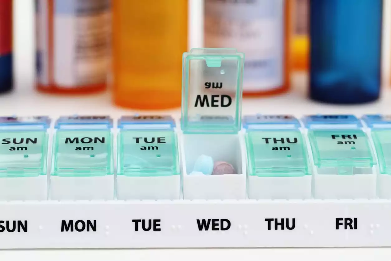7 Day Pill Organizer 'food for Thought' Cute Pill Box, Medicine