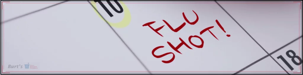 Calendar with Date to Get Flu Shot - Burt's Pharmacy and Compounding Lab